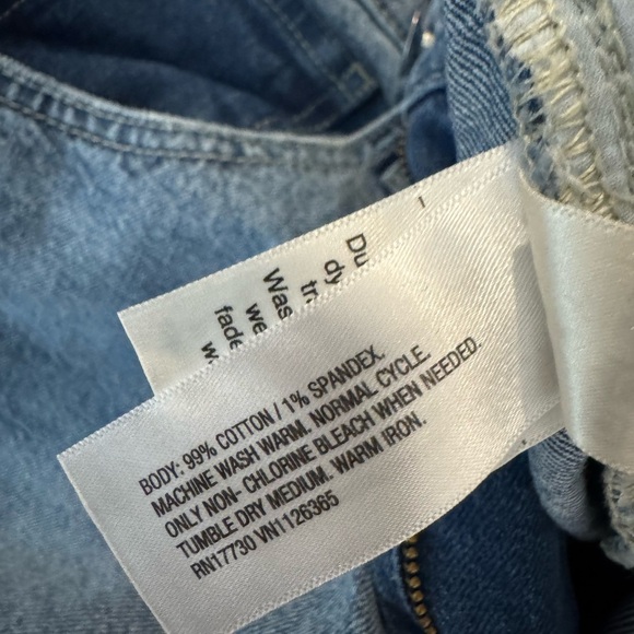 Universal thread high rise wide leg high waisted size 14 blue jeans cotton NWOT - Picture 5 of 5